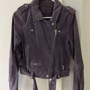 BLANKNYC suede moto jacket